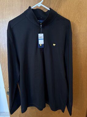 Jack Nicklaus 1/4 Zip Performance Golf Pullover Shirt Mens X Large NWT Black